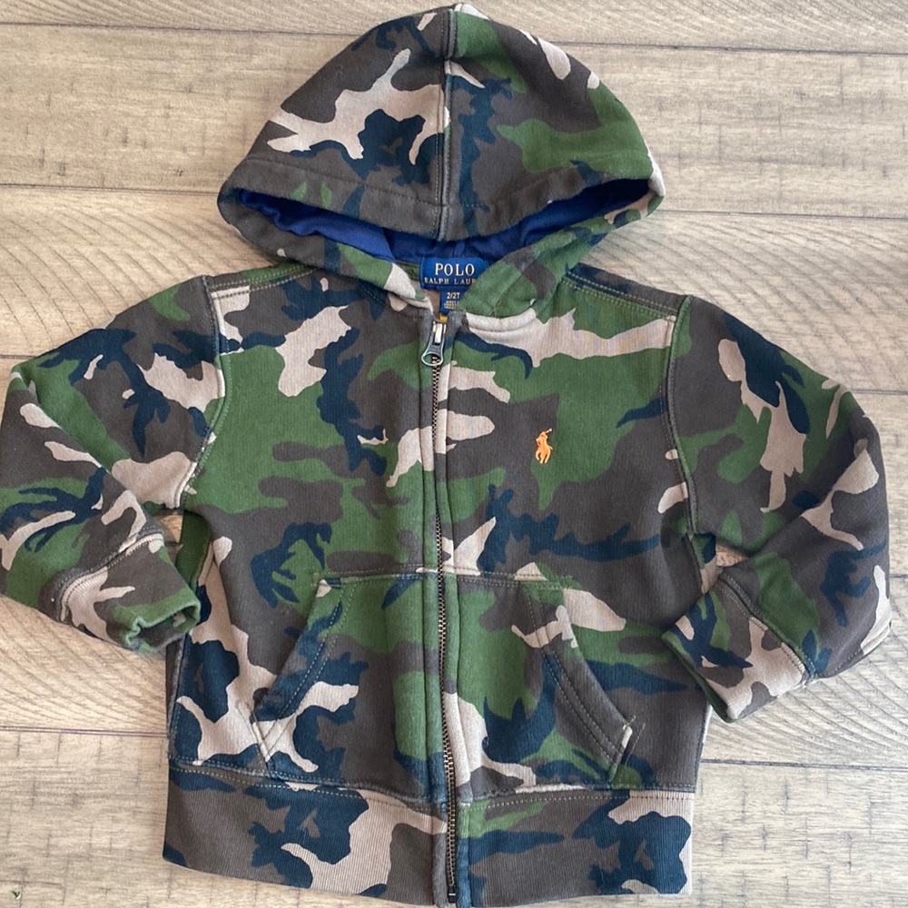 Polo Ralph Lauren Camo Hoodie Full Zip 2T